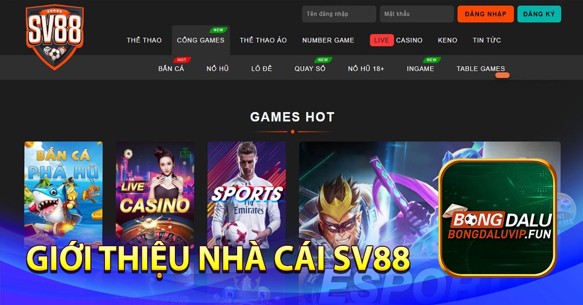 Giới thiệu nhà cái SV88